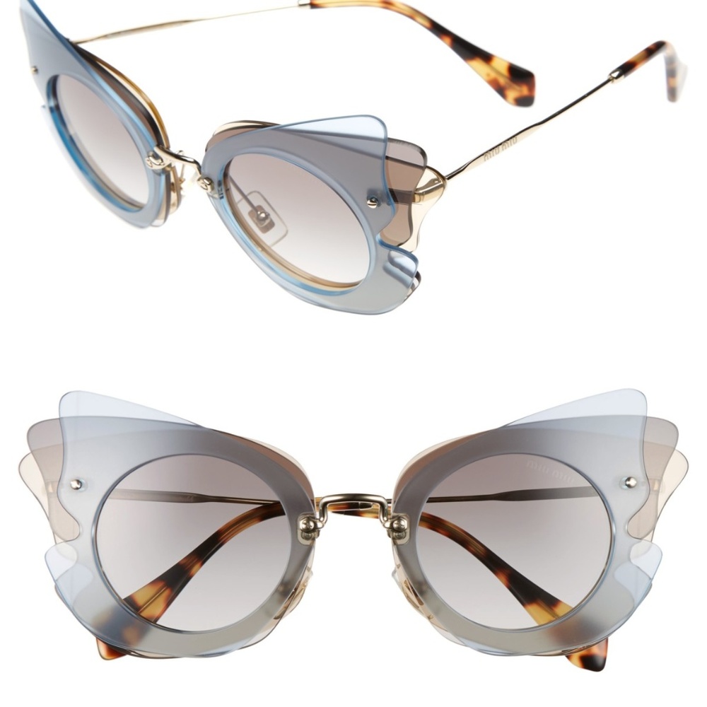 MIU MIU Multi Layered Butterfly Sunglasses NWT